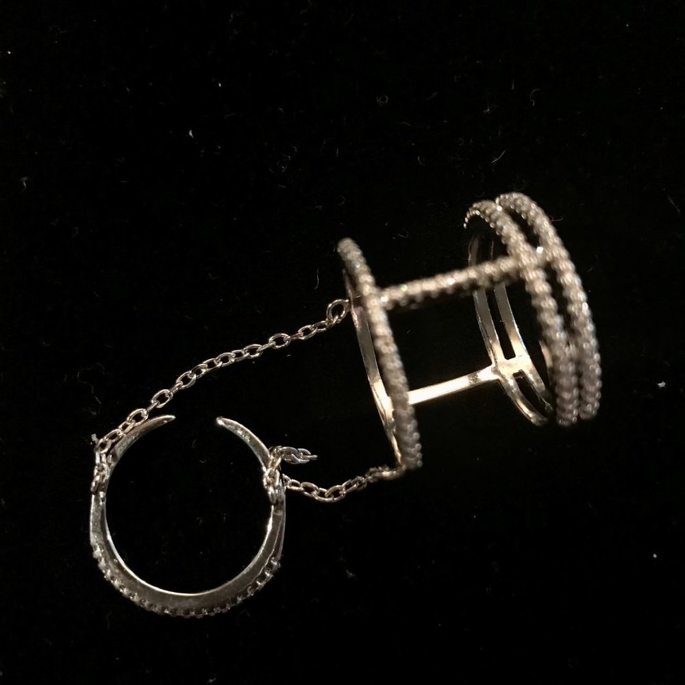 Delicate CZ Stacking Rings - Picture 2 of 3